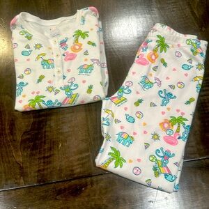 Girls Roller Rabbjt Pool Party Pajama set. New w/o Tags.